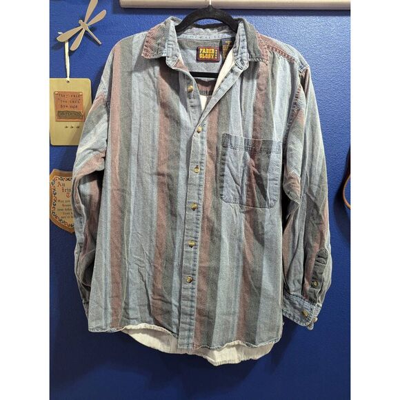 Vintage Faded Glory Denim Button Up - Picture 1 of 5